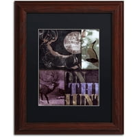 Търговска марка изобразително изкуство на лов платно изкуство по цвят Пекарна Черен мат, дърво рамка