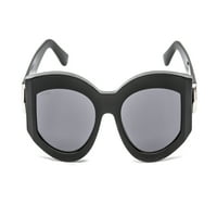 Дамски черни овални Слънчеви очила Джими Чу