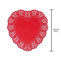 Начин за празнуване на Свети Валентин червено и бяло сърце хартиени салфетки, размер: