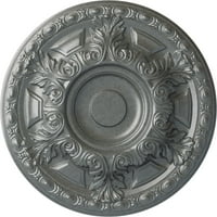 Екена Милуърк 1 2 од 3 4 П Гранада таван медальон, Ръчно рисувана Платина