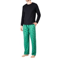 Възрастни мъжки, 2-парче вълнена пижама сън комплекти, размери с-2ХЛ