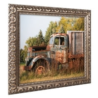 Търговска марка изобразително изкуство Финдли камион платно изкуство от Джейсън Шафър, Златна украсена рамка