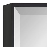 Кейт и Лоръл Роудс модерно квадратно огледало за стена,, Черно, шикозно съвременно огледало за акцент за