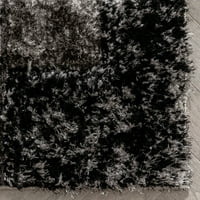Добре тъкани Лоли Кензо ретро Геометричен модел Черно сиво 9'3 12'6 3д текстура шаг площ килим