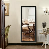 Неутайп 47 кс16 подово огледало Стенно монтирано наведено висящо правоъгълно огледало, Черно