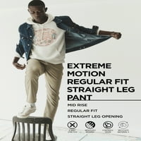 Ли® екстремно движение на мъжете редовен прав панталон с Фле колан
