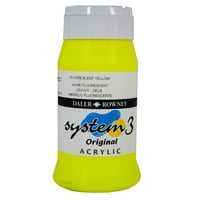 Далер-Роуни оригинална система Акрил, 500мл бутилка, Флуоресцентно жълто