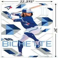 Торонто Блу Джейс-Бо Бичет стенен плакат с пуш щифтове, 22.375 34