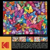 Краа-З-Арт Кодак 350-Парче Цветни Пеперуди Пъзел
