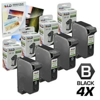 ЛД Рециклирани резервни касети за 51645а комплект черни касети