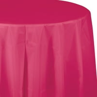 Горещи Пурпурно Розови Кръгли Пластмасови Покривки, Брой