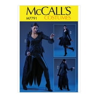 Моделът за шиене на Маккол пропуска костюма-6-8-10-12-14